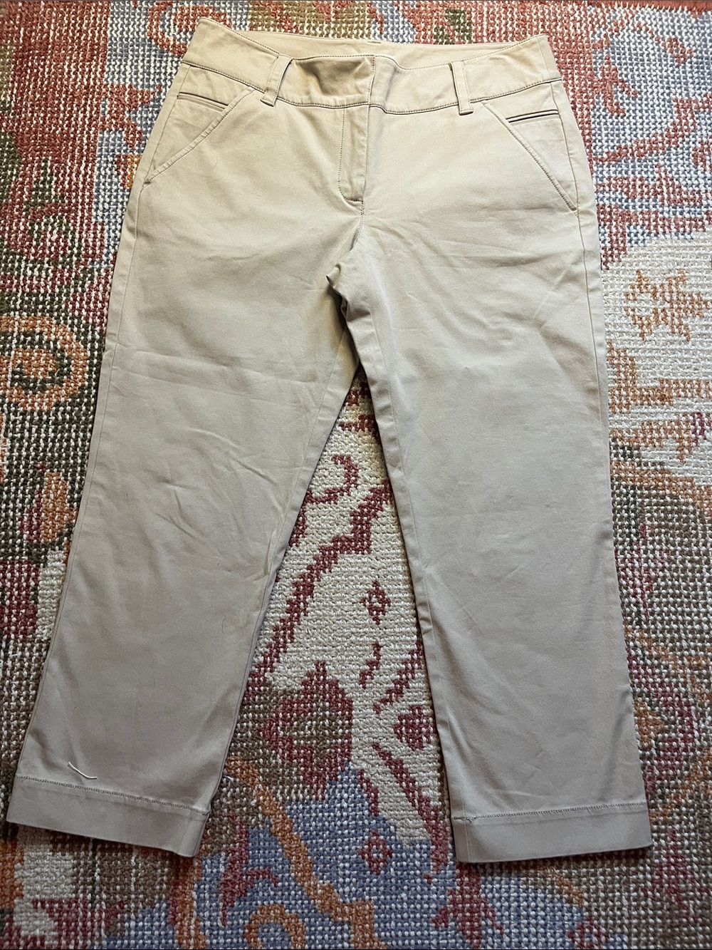 Eileen Fisher Cropped Chino Pants Trousers Women’s Small EUC